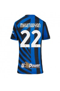 Inter Milan Henrikh Mkhitaryan #22 Fotballdrakt Hjemme Klær Dame 2024-25 Korte ermer